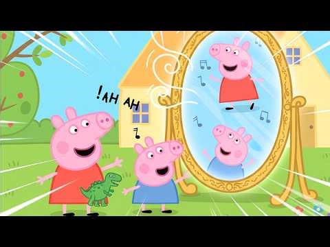 The Magic Mirror Challenge! 😱🎶Unleashing the Secret of the Singing Reflection✨ | Peppa Pig Animation