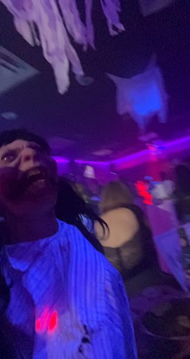 Molly loves being at the club!😂🧟‍♀️ #AEHolidayCard #mollyzombie2022 #foryou #parati #fypシ #fypシ゚viral #fyp #foryoupage #foryour #funny #dance