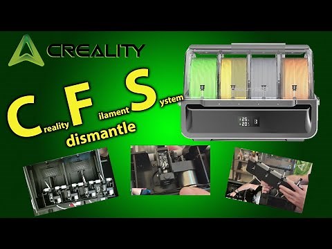 I dismantle a Creality CFS to remove a piece of stuck filament.