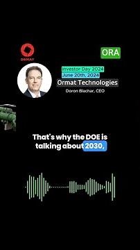 Ormat Technologies CEO on Enhanced Geothermal Systems (EGS)
