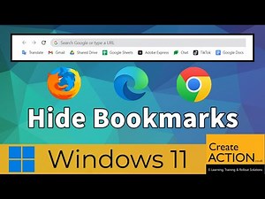 Show & Hide the Bookmarks Bar in Chrome, Edge and Firefox