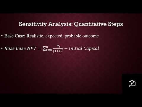Week 4: Sensitivity Analysis