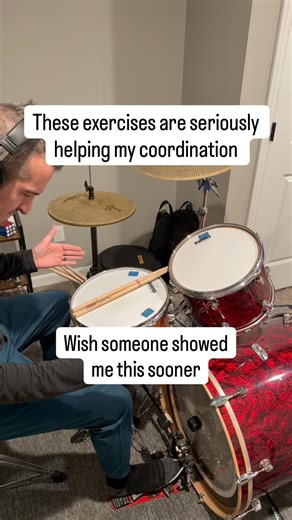 Drum exercises that are guaranteed to work your drum coordination #drumpractice #drumlessons