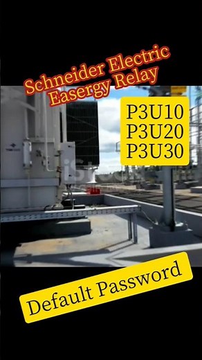 Schneider Electric Easergy Relay Default Password for AllUser #Schneider #relay #default #password