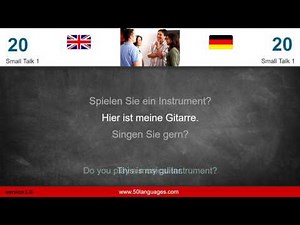 50 Languages English German for beginners 020