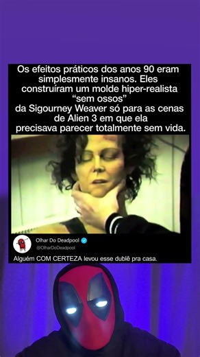 Esse efeito prático dos anos 90 parece real demais para conforto 💀 – Alien 3, prop sem ossos