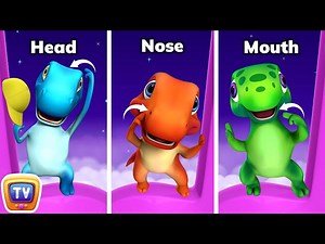 Body parts song with Jumblikans Dinosaurs - ChuChuTV Toddler Learning Videos - Videos For Kids
