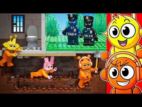 Reacting to SPRUNKI PRISON BREAK! (Lego)