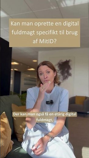 Kan man oprette en fuldmagt specifikt til brug af MitID