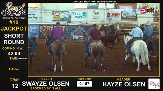 𝓡𝓸𝔂𝓪𝓵 𝓒𝓻𝓸𝔀𝓷 Buckeye, AZ LIVE: xftr.net/rcb26 Free Videos: Xfrundelivery.com (brought to you by South Valley Equine) | X Factor Roping