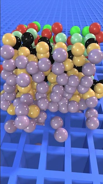Satisfying 3D Ball Drop Simulation #3d #animation