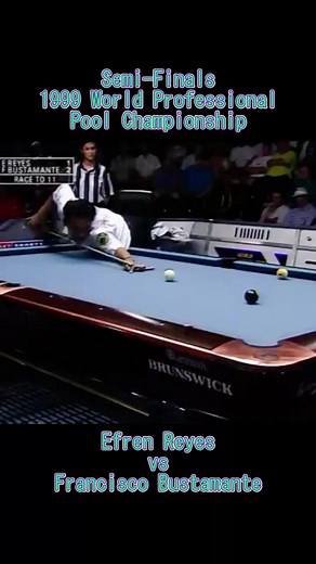 35K views · 325 reactions | Efren Reyes vs Francisco Bustamante | Semi-Finals of the 1999 World Professional Pool Championship #magician #bestever #incredible #TheGoat #efrenreyes #TheGreatestOfAllTime #best #bilardo #thebest #Fantastic #Efren #EfrenBataReyes #GOAT #livinglegend #legend #Legendary #foryou #foryoupage #fyp #viral #viralreels #viralshorts #shorts #shortsviral #reelsfacebook #reelsinstagram #reelsfb #reelsviral #billiards #bilhar #9ball #9ballpool | Bill's Yard | Facebook