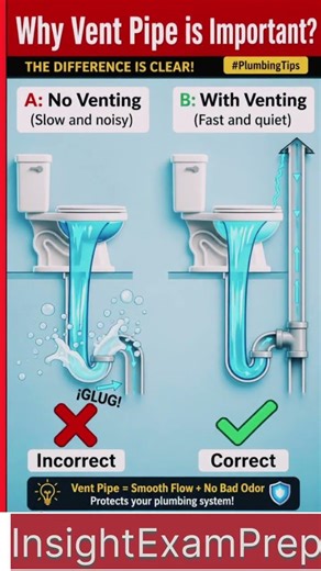 Difference between No venting &with Venting#civilengineering #insightexamprep #shortsfeed #shorts