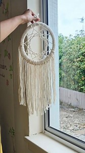Simple Macramé Ring Wall Hanging