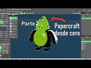 Como diseñar un modelo papercraft desde cero😱😱(Modelado) Parte 2