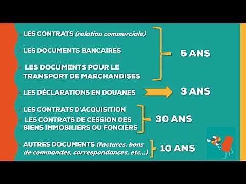Les durées légales de conservation de vos documents