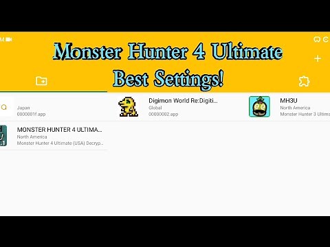 Monster Hunter 4 Ultimate "Playable Codes & Settings Guide" Citra Emulator for Android
