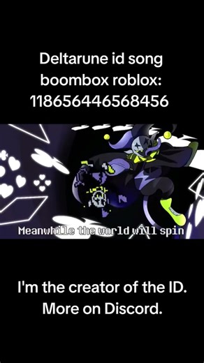 Deltarune id song boombox roblox #роблокс #roblox #song #boombox #music #deltarune #undertale
