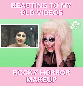 The humiliation continues as I relives my Frank N. Furter makeup tutorial from 2009(please don't look for it). | Trixie Mattel