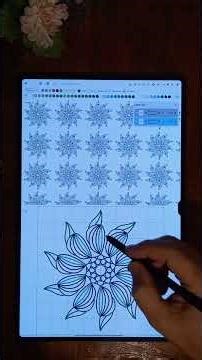 Create vector patterns in seconds on Android app. #digitalart #patterndrawing