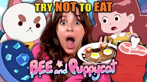 356K views · 10K reactions | It's a try NOT to eat - Bee & PuppyCat challenge!  #puppycat #foodchallenge #PVF | People Vs Food By React | Facebook