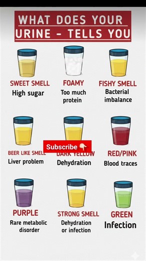 What Your Urine Says About Your Health #healthylifestyle #healthyeating