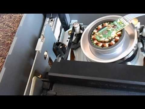 Inside a working VCR