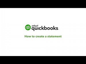 How to Create a Statement in QuickBooks Online | South Africa