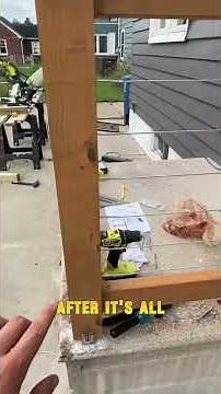 How to make a cable railing system (simplest way)
