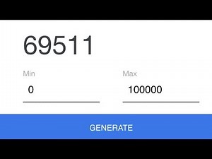 Trying to Randomly Generate 69,420