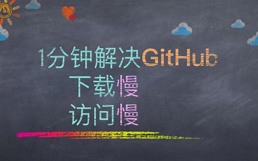 一分钟轻松搞定Github下载慢访问慢