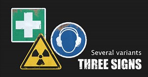 Three signs (ISO 7010) | 3D Exterior | Unity Asset Store