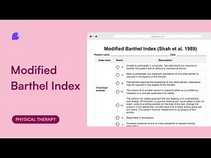 Modified Barthel Index