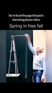 Follow @physics_unplugged for more | physics #reels #physics #education #mindblowing #spring #slinky | Physics.unplugged