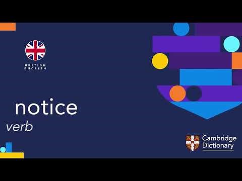 How to pronounce notice | British English and American English pronunciation