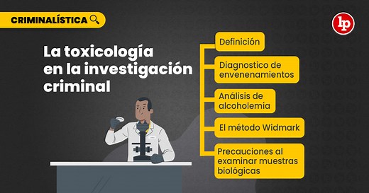 ¿Qué es la toxicología forense y cuál es su importancia? | LP