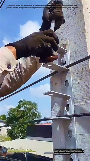 Installing Electrical Insulators—Securing Power Lines for Safe and Stable Transmission!