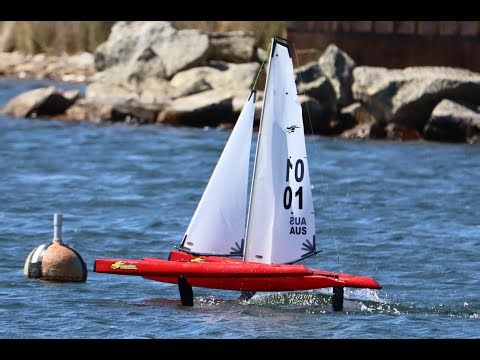 Two Dragonfoiler Trimarans