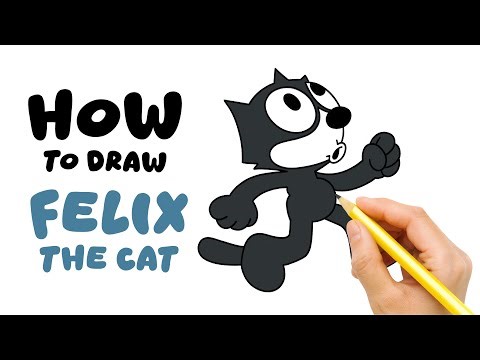 How To Draw Felix The Cat – Easy & Fun Drawing for Kids
