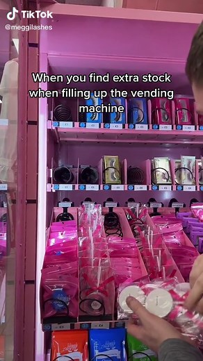 Vending Machine Restock Process with Colorful Products