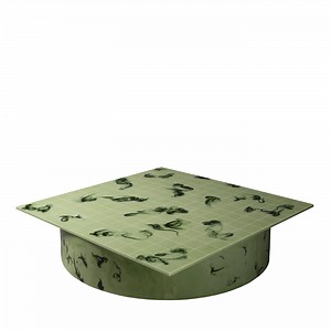 Table basse carrée verte Core