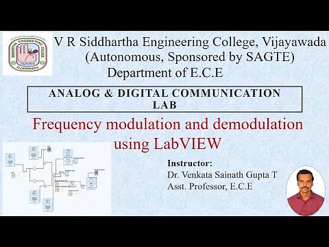 ADC lab - Frequency Modulation and Demodulation using LabVIEW.