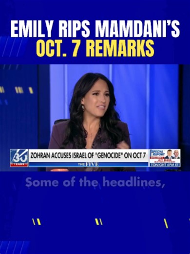 Emily Compagno on Zohran Mamdani's October 7 Remarks: 'He Knows What He's Saying'