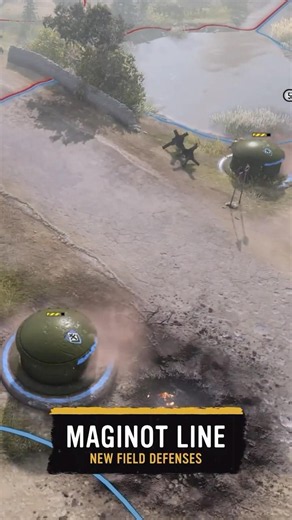 💥Turn key territory into a stronghold with the Maginot Line #CoH3