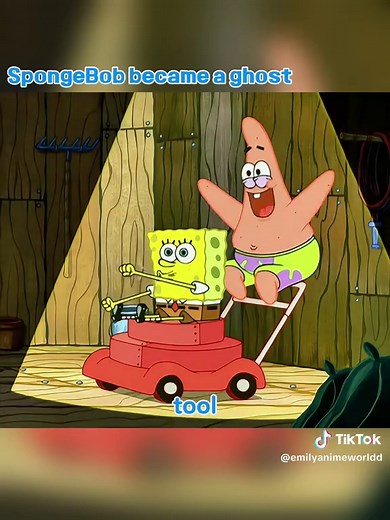 SpongeBob and Patrick star turned into ghosts #fyp #usa #spongebob #cartoon #tik_tok