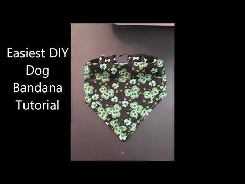 Easiest DIY Dog Bandana Tutorial