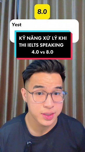 4.0 với 8.0 IELTS Speaking xử lý thế nào trong phòng thi? 🤔 #ielts #hoctienganh #learnontiktok #hoccungtiktok #fyp #fy #giaoduc