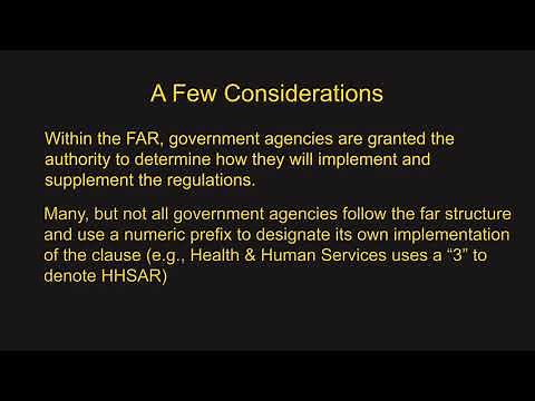 The Federal Acquisition Regulations and Defense Contracting: An Overview- Part II