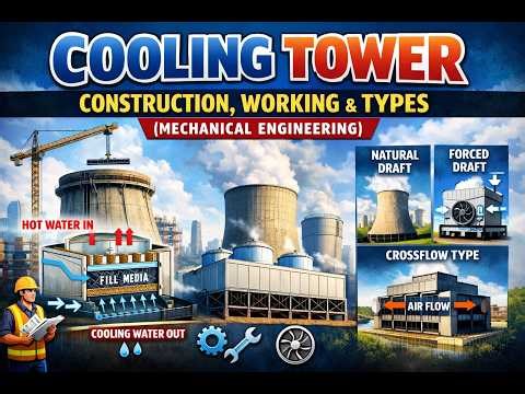 Cooling Tower: Construction, Working & Types (Mechanical Engineering)