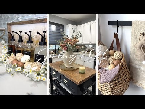 NEW! SPRING DECORATE WITH ME | HOME VLOG | HOMEMADE ICE CREAM RECIPE | DECORATING IDEAS